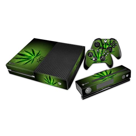 Buy Reytid Xbox One Console Skin Sticker 2 X Controller Decals And Kinect Wrap Green Herbs