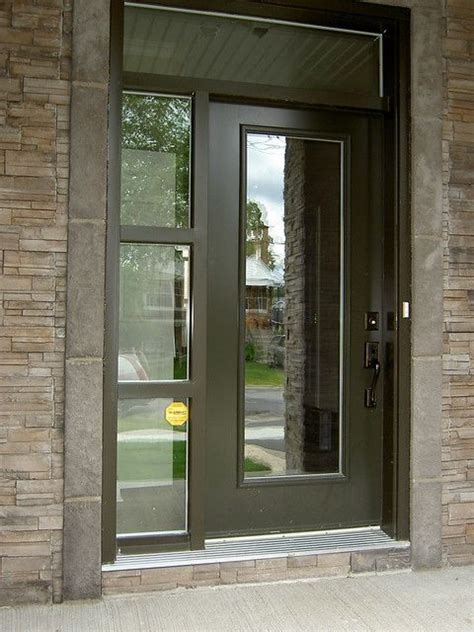 Front Door And Sidelight With Clear Glass And No Privacy Glass Front