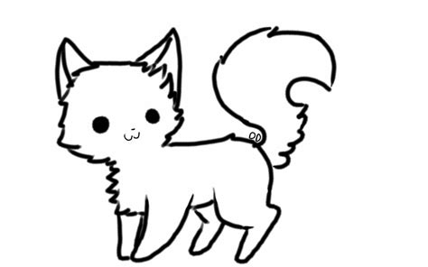 Chibi Cat Base Chibi Cat Cute Animal Drawings Kawaii Drawings