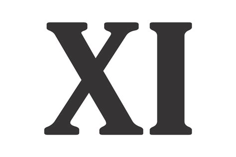Roman Numerals For 11 Psfont Tk