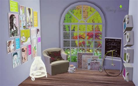 Mony Sims Art Studio Converted From Ts2 To Ts4 Sims 4