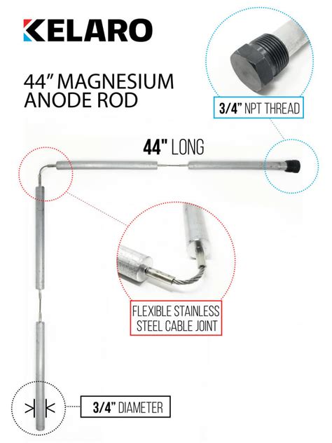 Aluminum anode for hot water heater. Flexible Hot Water Heater Anode Rod - Aluminum or ...