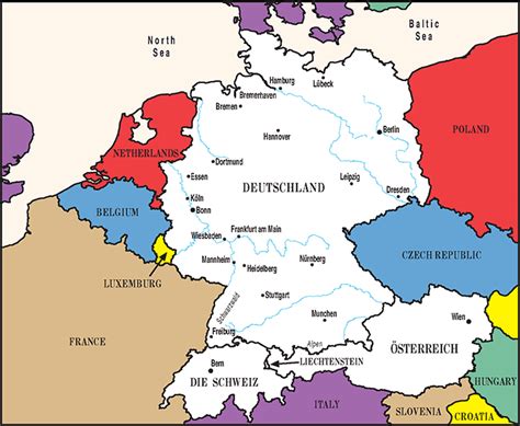 Map Of Austria Germany Maps Of The World