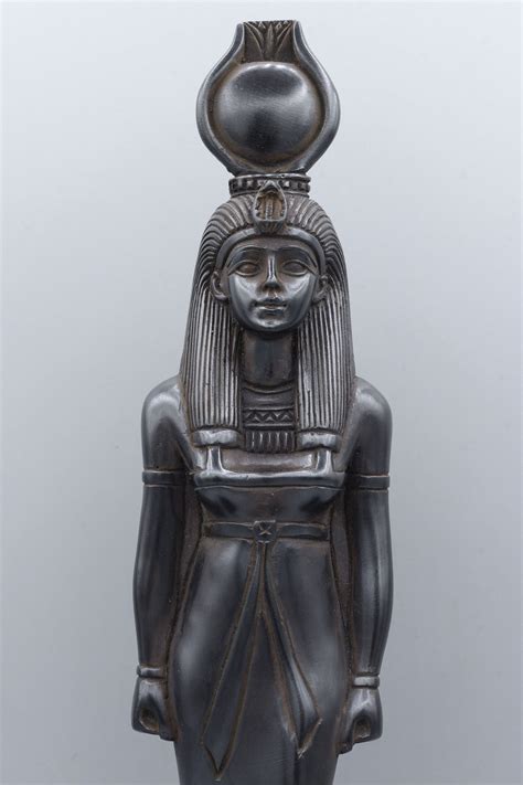 Statue Goddess Isis Black Egyptian Art 2 Style Gloss Matt Etsy