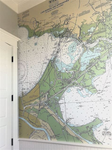 Nautical Chart Wallpaper Nautical Wall Map Wallpaper Map Wall Mural