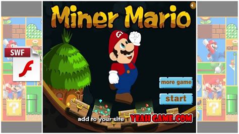 You can also find many secret things, use acceleration and find secret levels with lots of coins. Miner Mario | Flash Game - YouTube