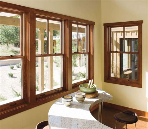 Pella Lifestyle Series Double Hung Windows The Bottom Of The Window Is Rectangular While The Top