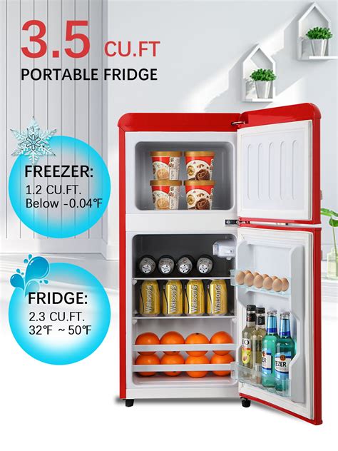 Krib Bling 35cuft Compact Refrigerator With 7 Level Thermostat Mini