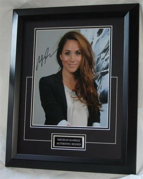 Meghan Markle Signed 10 X 8 Photo Prince Harry Suits Framed Etsy
