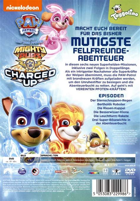 Paw Patrol Mighty Pups Charged Up Dvd Jpc