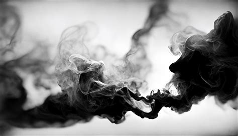 Abstract Smoke In Black And White Background Digital Art Halloween