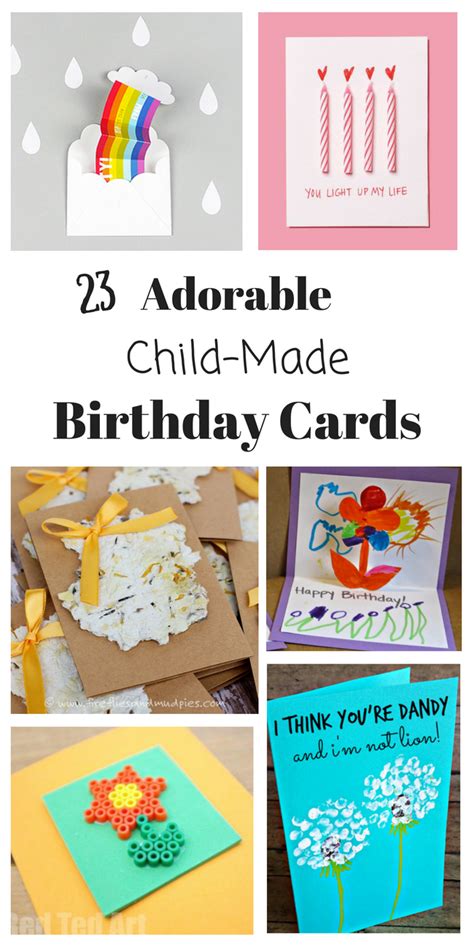 Homemade Birthday Cards For Kids To Create How Wee Learn