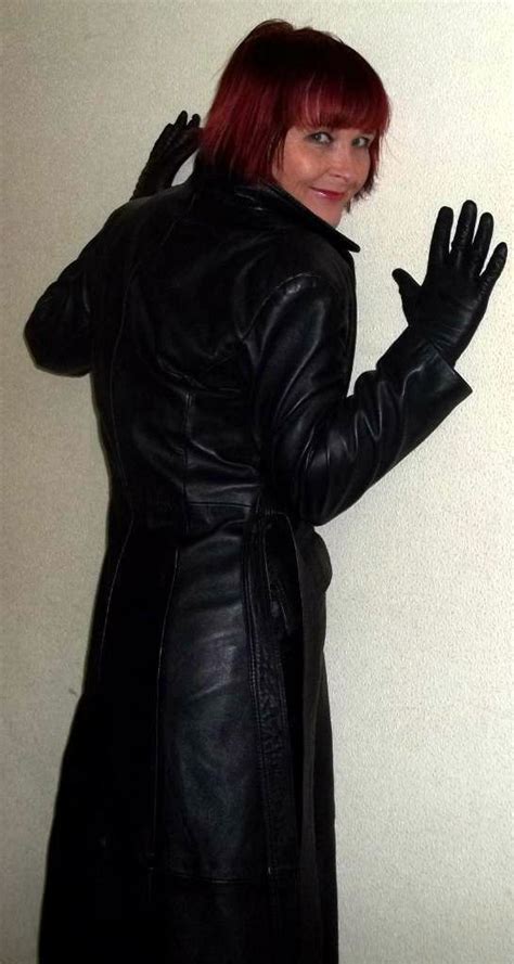 Leather Gloves Versatile Fashion Black Leather Coat Leather Coat