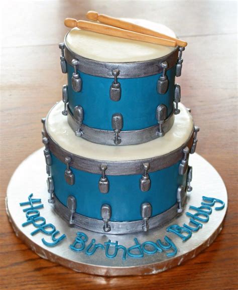 Drums On Cake Central Drum Cake Music Themed Cakes Music Cakes