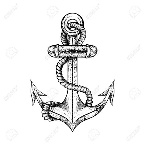 Anchor Line Drawing At Getdrawings Free Download