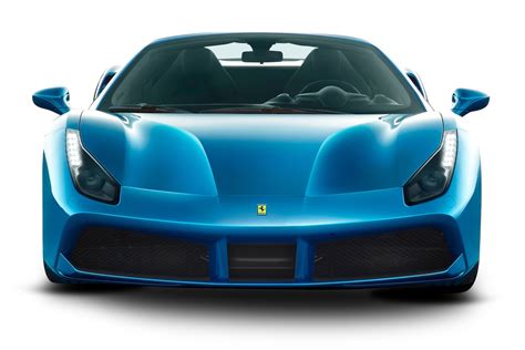 Blue Ferrari 488 Spider Car Png Image Purepng Free