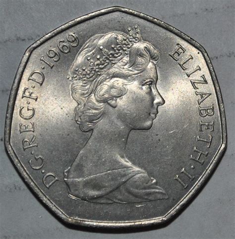 Uk Great Britain 50 New Pence 1969 For Sale Buy Now Online Item