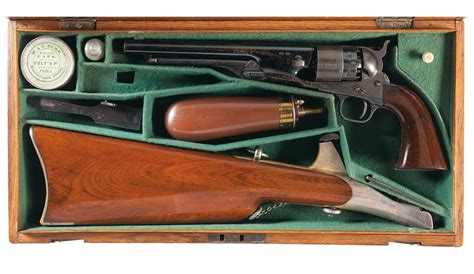 Documented Cased British Proofed Colt Model 1860 Army Revolver With