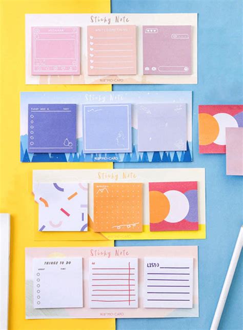 Sticky Notes Post It Sticky Memo Pad Adhesive Notepad Adhesive