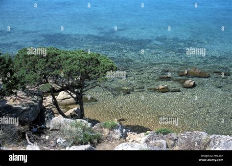 Spiaggia Del Relitto La Maddalena Sardinia Italy Stock Photo Alamy