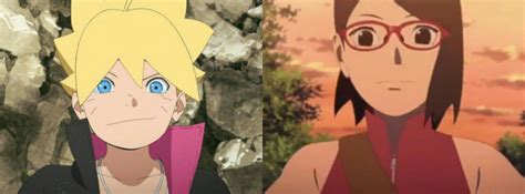 Boruto And Saradas Happy Faces 😊 Boruto And Sarada Boruto Anime Naruto