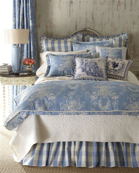 Checked Country Manor European Sham Country Bedroom Decor French
