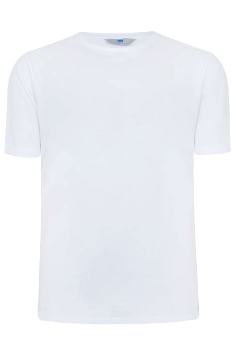 Badrhino White Basic Plain Crew Neck T Shirt Extra Large Sizes Mlxl