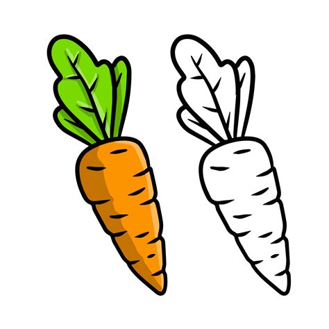 Carrot Cartoon Vegetables 9784260 Vector Art At Vecteezy