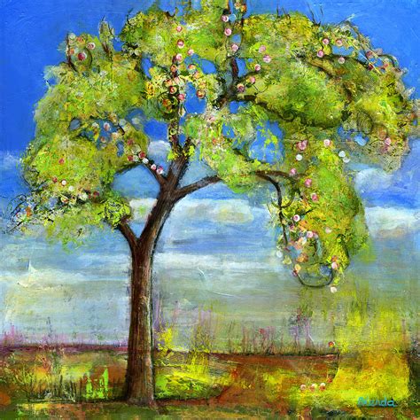 Spring Tree Art Painting By Blenda Studio