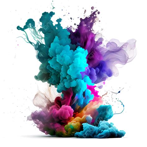 composition of color burst splash explosion smoke effect smoke smoke effect color smoke png
