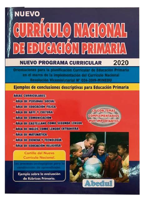 Libro Currículo Nacional Primaria 2020 Ediciones Abebul