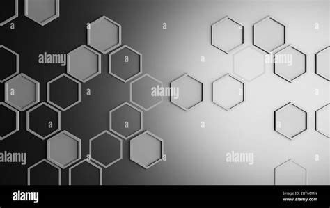 Abstract Background Grey Hexagons Or Honeycombs 3d Rendering