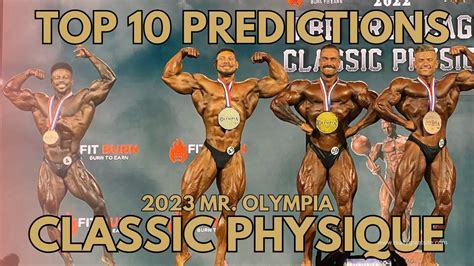 2023 Classic Physique Mr Olympia Predictions Cpc Bodybuilding Youtube