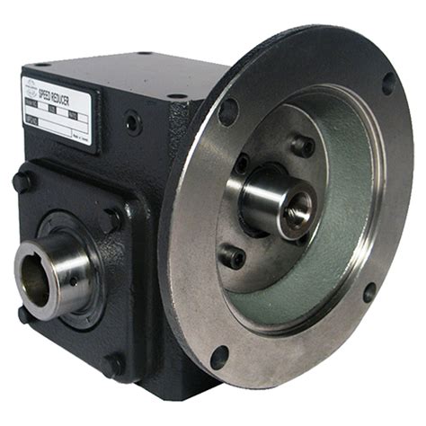 Flange Input Hollow Bore Output Cast Iron Worm Gear Reducers