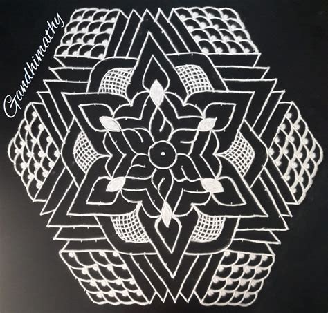 25 Dots Big sikku Kolam || Contest kolam 19 – Kolams of India