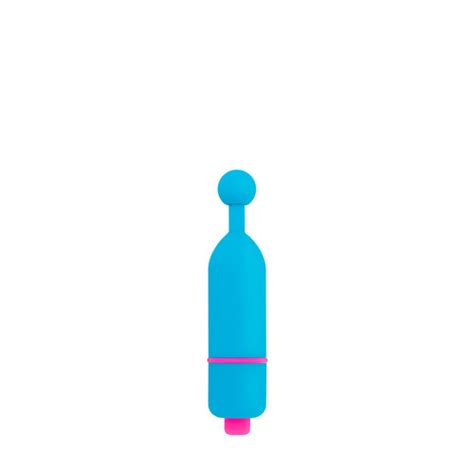 Buy The Fun Size Suga Stick 4 Function Sucker Shaped Bullet Vibrator In Blue And Pink Rock Candy