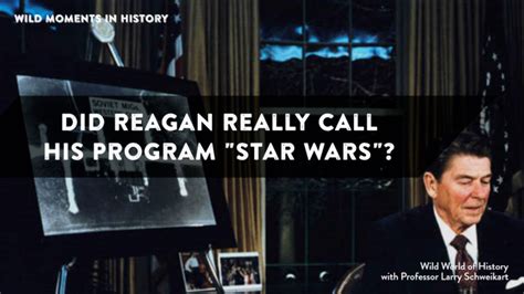 Did Reagan Really Call His Program Star Wars