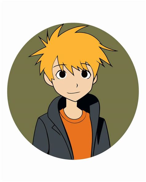 Smiling Anime Boy Logo 23876301 Vector Art At Vecteezy