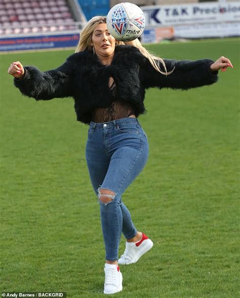 Chloe Ferry Shows Off Her Football Skills As She Supports Her Beau Sam Gowland