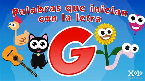 Palabras Que Inician Con La Letra G En Español Para Niños