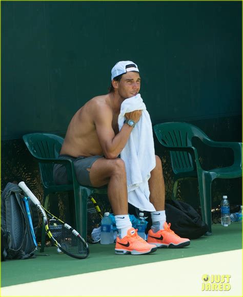 Photo Rafael Nadal Shirtless Sony Open 21 Photo 3077675 Just Jared