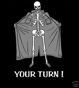 Your Turn Nude Skelett Flasher Funny Skull T Shirt 65 EBay