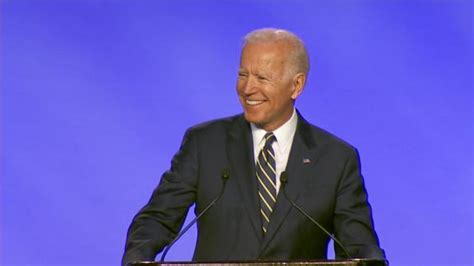 Joe Biden Jokes About Physical Contact In First Speech Since