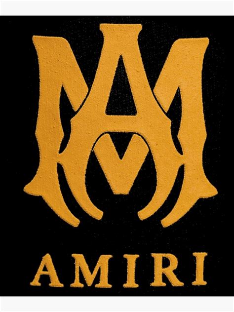 Original Amiri Logo Classic Poster For Sale By Therolikev Redbubble