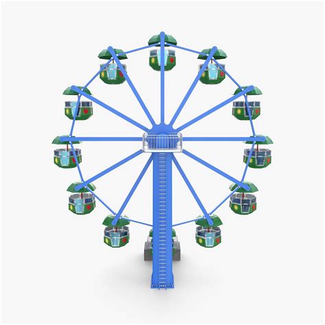 Animated Ferris Wheel V2 3d Model Animated Cgtrader