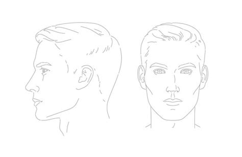Side Man Face Drawing