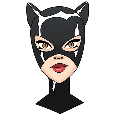 How To Draw Catwoman Really Easy Drawing Tutorial