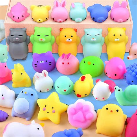 Anab Gi Mochi Squishy Toys 20 Pcs Mini Squishy Animal