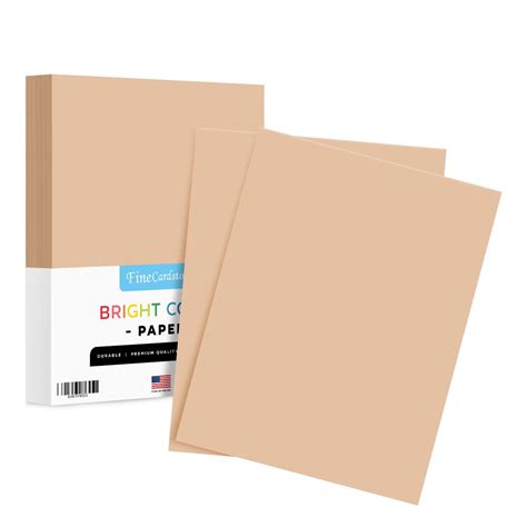 85 X 11 Tan Color Paper Smooth For School Office And Home Supplies