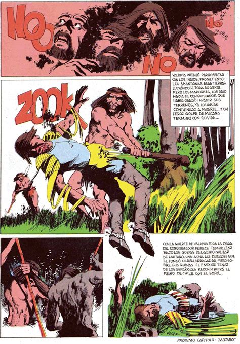 De la memorable de batalla de tucapel entre caupolicán y valdivia, donde murieron él con todo su ejército haciéndole traición el famosísimo indio lautaro. Los comics de Machete: Batalla de Tucapel, la muerte de un ...